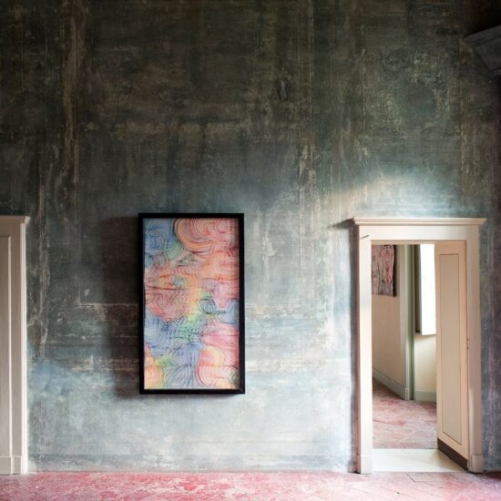 Maurizio Donzelli, "Mirror", 168x100x5,5cm, Palazzo Barbò, Torre Pallavicina (BG), a cura di Angela Madesani