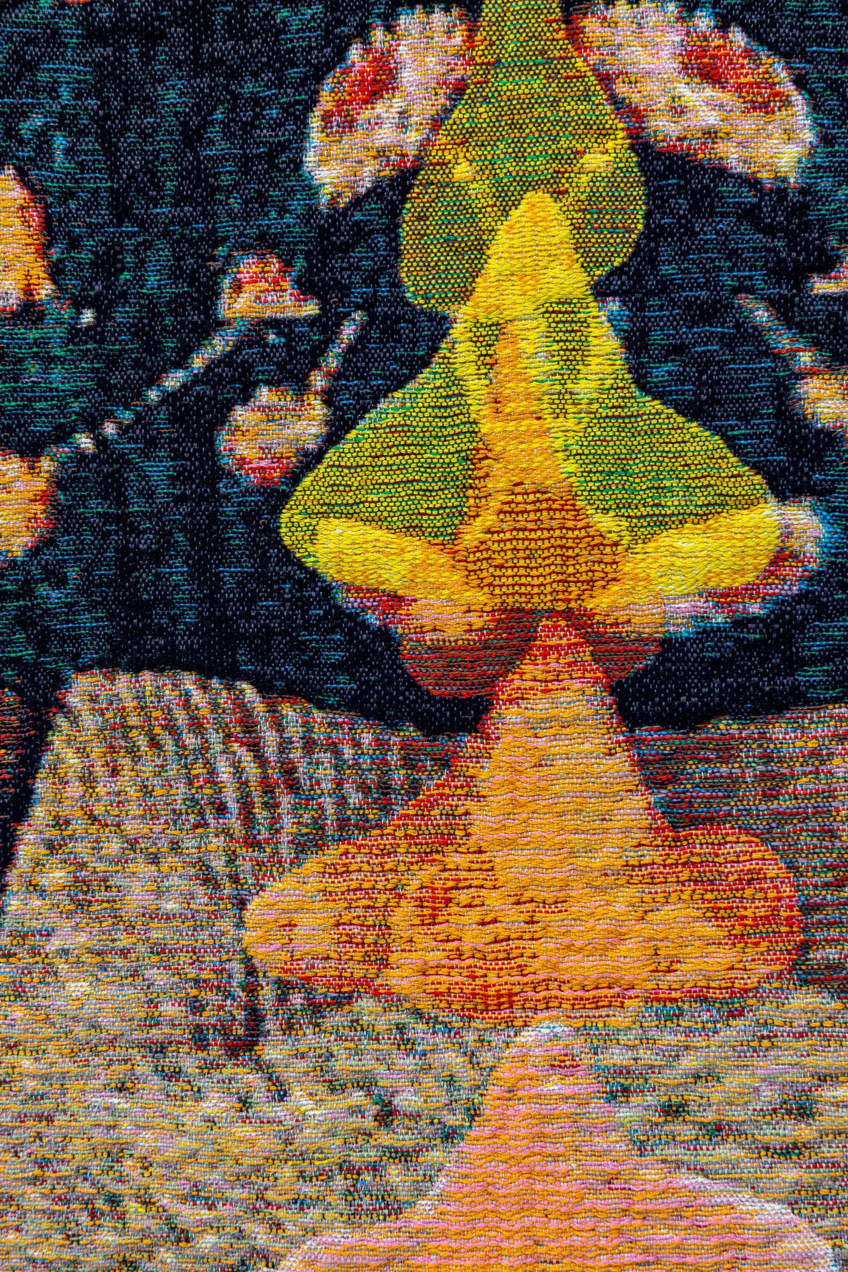 Arazzo Giardino, 2012, tapestry (wool, cotton, silk), 120x95 cm, detail